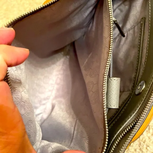 Michael Kors, Taupe with tan trim, Purse - Picture 6 of 8